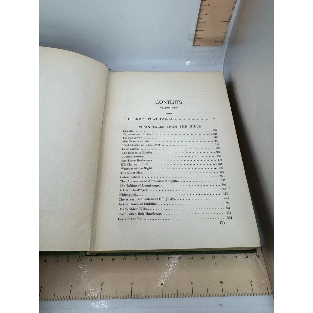 Vintage 1900s Vol. 1, 2, & 3 Selected Works Rudyard Kipling Green HC